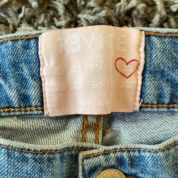 REVICE Distressed Denim Straight Leg Jeans Size 27 - Picture 3 of 12